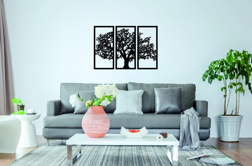 Tríptico Árbol de la Vida – 3 piezas, 60 × 40 cm